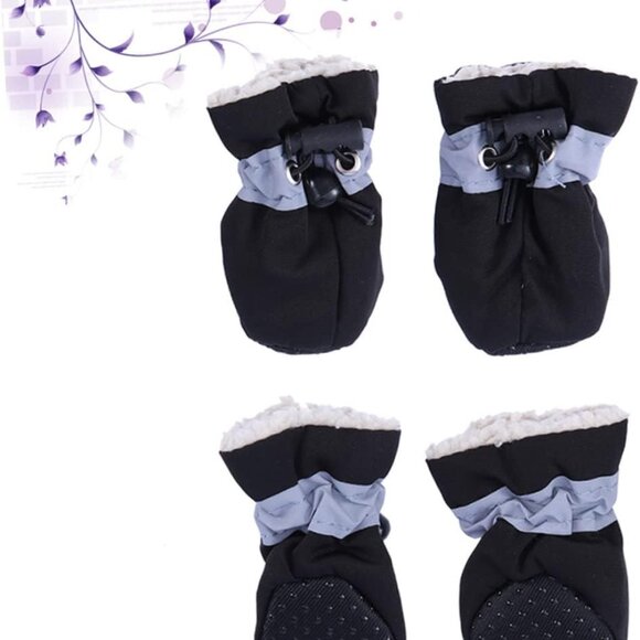Rainboot Dogs Cat Shoes Rain Booties Winter Snow Rain Protector Warm Pet S - Picture 7 of 9